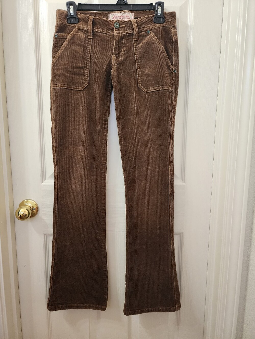 Vintage Abercrombie & Fitch Chocolate Brown Flare Pants - Picture 3 of 10